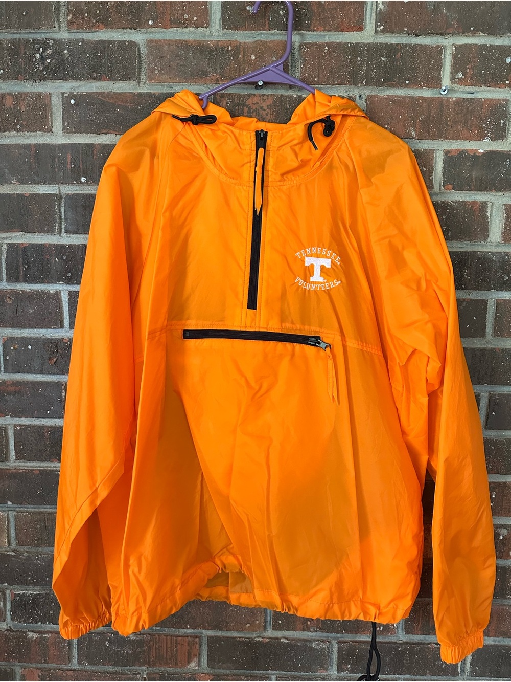 Vintage BR Apparel Tennessee Volunteers Packable Anorak Rain Jacket